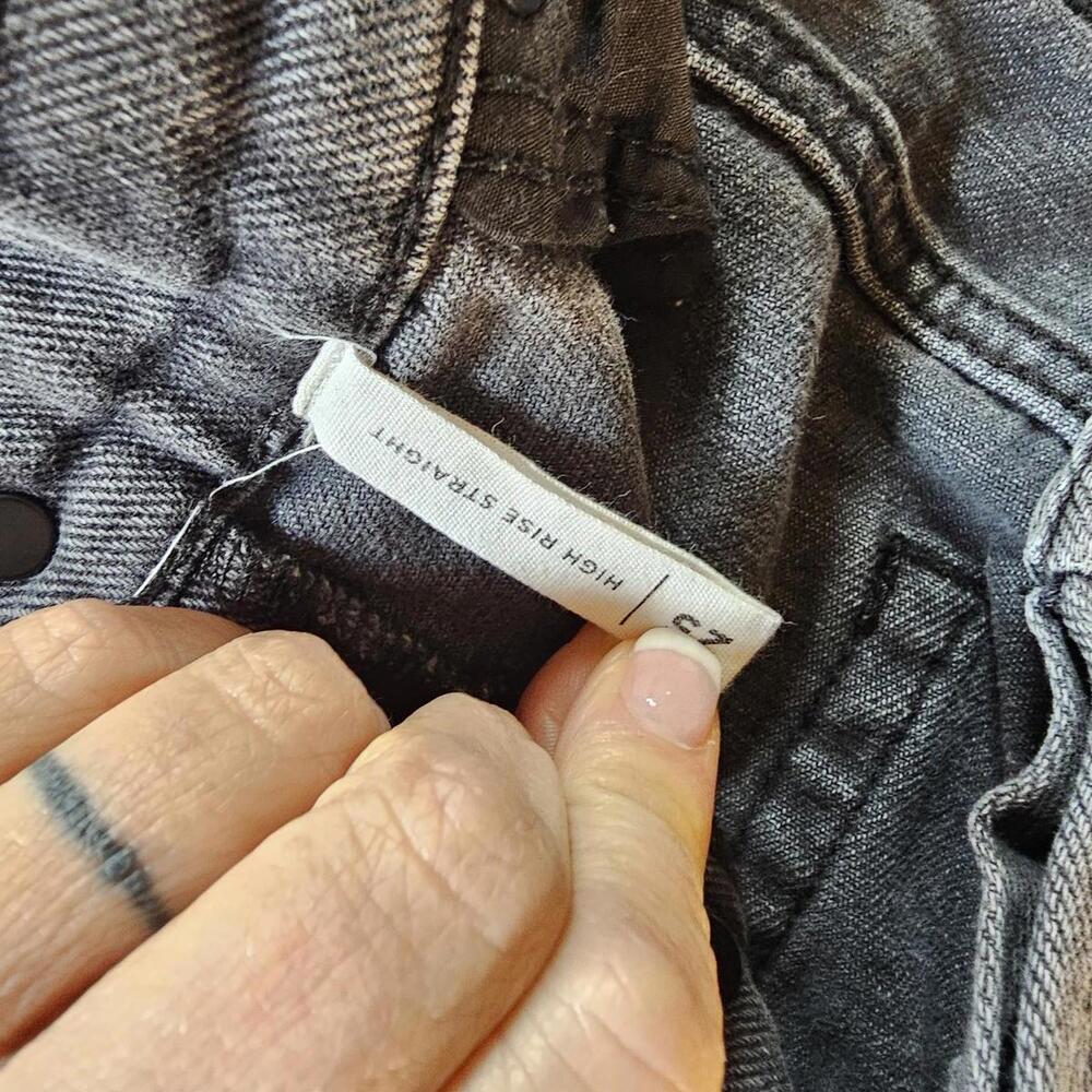 PacSun Distressed Black Denim Jeans Size 25 - Picture 5 of 5
